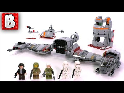 LEGO Star Wars Defense of Crait  Set 75202 The Last Jedi | Unbox Build Time Lapse Review
