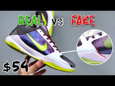 NIKE KOBE 5 PROTRO Chaos REAL vs FAKE