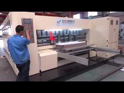 , title : 'Corrugated carton box Automatic flexo 4 color printer rotary die cutter machine (1450x2800)'