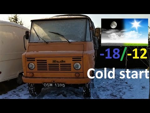 -18/-12 ŻUK COLD START / Odpalanie silnika Żuka na mrozie.