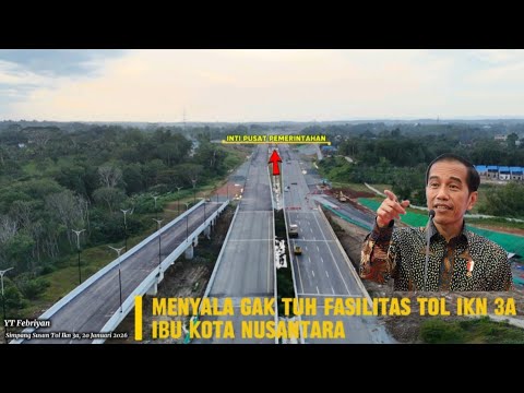 IKN HARI INI‼️MENYALA GAK TUH FASILITAS!!LAMPU" SIMPANG SUSUN TOL IKN 3A & TOL BALSAM BALIKPAPAN. 