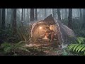Very Heavy Rain With Thunder And Flood ️Solo Camping In Heavy Rain With Thunder And Flood ️