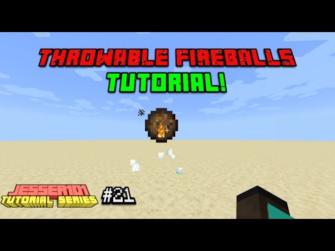 Jessie101 - How to Throw Fireballs using commands in Minecraft (Bedrock Edition) 1.16+ - Tutorial Series #021