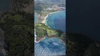 Helicopter ride around St Lucia 🇱🇨 #travel #helicopter #aviation #motivation #caribbeanisland