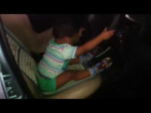 Abdul Kareem Jawed driving car...