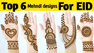 Top 6 Mehndi design with cotton bud for Eid - Easy