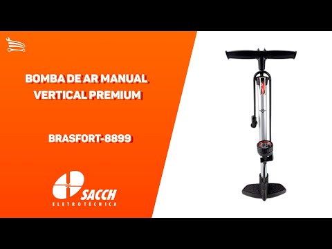 Bomba de Ar Manual Vertical Premium BRASFORT-8899 - Video