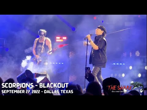The Scorpions playing "Blackout" in Dallas, Texas on Sept 27, 2022