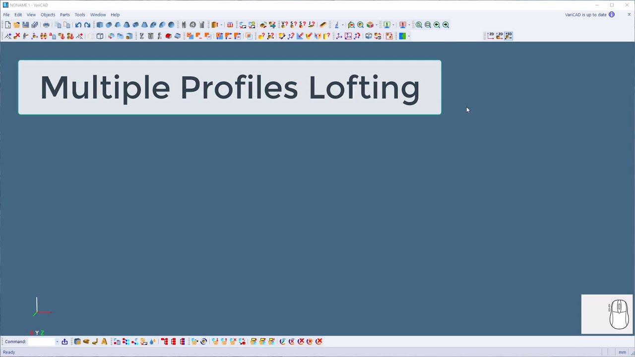 Basic Important VariCAD Features for Begginers and the Multiple Profiles Lofting Function