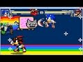 MUGEN SONIC AND SHADOW VS SUPER MARIO AND SUPER LUIGI