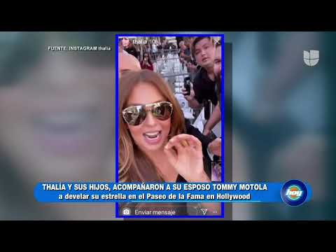 Thalia The Legend -Thalia Saluda A Sus Fans En El Paseo De La Fama En Hollywood - 2019