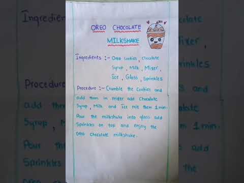milkshake recipe | process by Yasaswini #shorts
