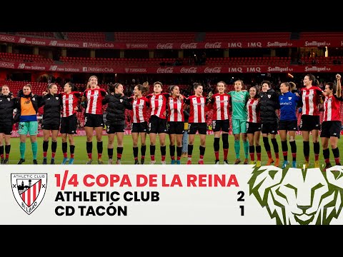 Imagen de portada del video ⚽️ RESUMEN I Athletic Club – CD Tacón | 1/4 de final Copa de la Reina 2019-20