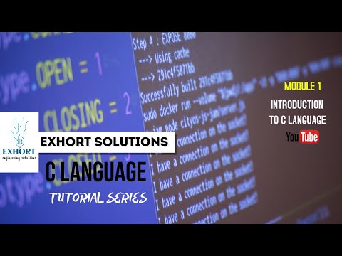 #1 INTRODUCTION TO C PROGRAMMING LANGUAGE | C LANGUAGE TUTORIAL | CODING TUTORIAL