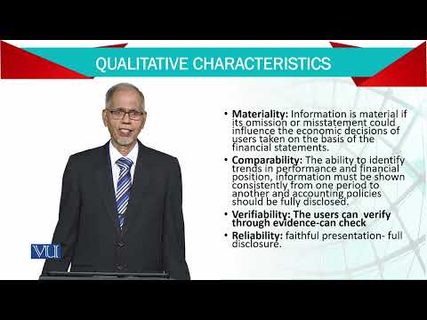 Qualitative Characteristics | Advanced Financial Accounting | FIN711 Topic003