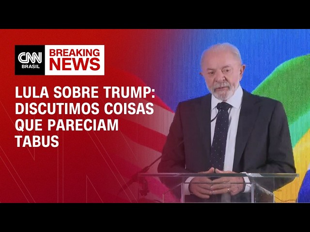 Discutimos coisas que pareciam tabus, diz Lula sobre Trump | CNN 360º