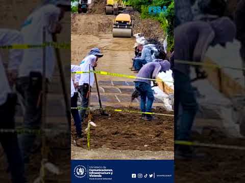 Avanzan los trabajos en el puente de ingreso al municipio de El Jícaro, en El Progreso | FSS | CIV