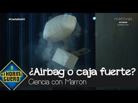 ¿Airbag o caja fuerte? Marrón demuestra cuál resiste mejor a una explosión - El Hormiguero