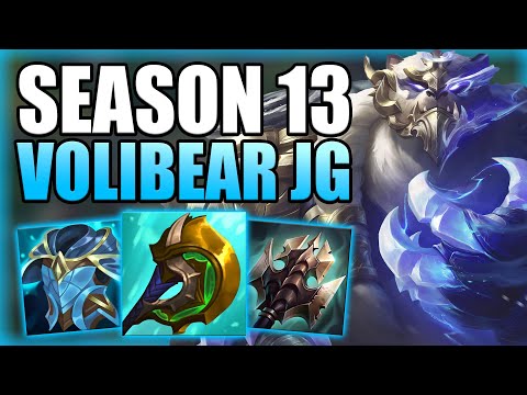 HOW TO PLAY VOLIBEAR JUNGLE & HARD CARRY IN SEASON 13! - Best Build/Runes S+ Guide League of Legends