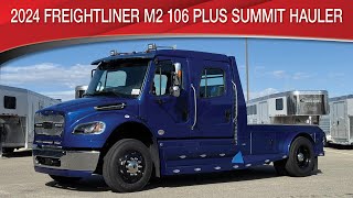 A preview image of the linked video showcasing 2024 Freightliner M2 106 Plus Summit Hauler