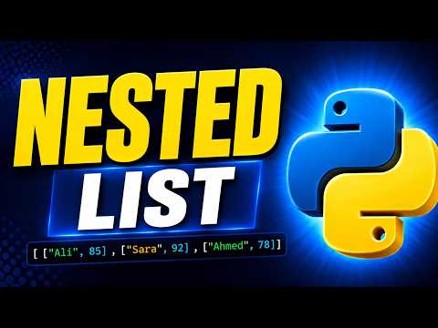Nested Lists In Python List Inside List Python Lists For Beginners Python For Beginners