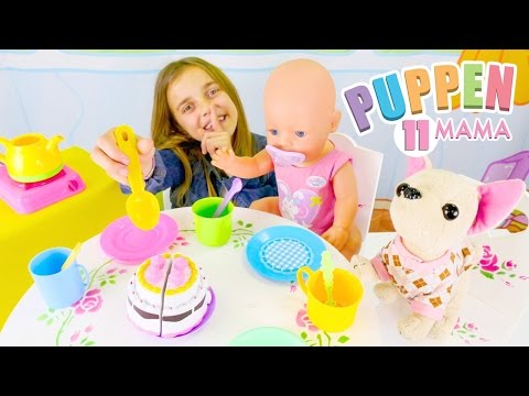 Puppen Mama für Kinder - Ayça bereitet für Rose eine Tee-Party vor - Spaß mit Baby Born Rose