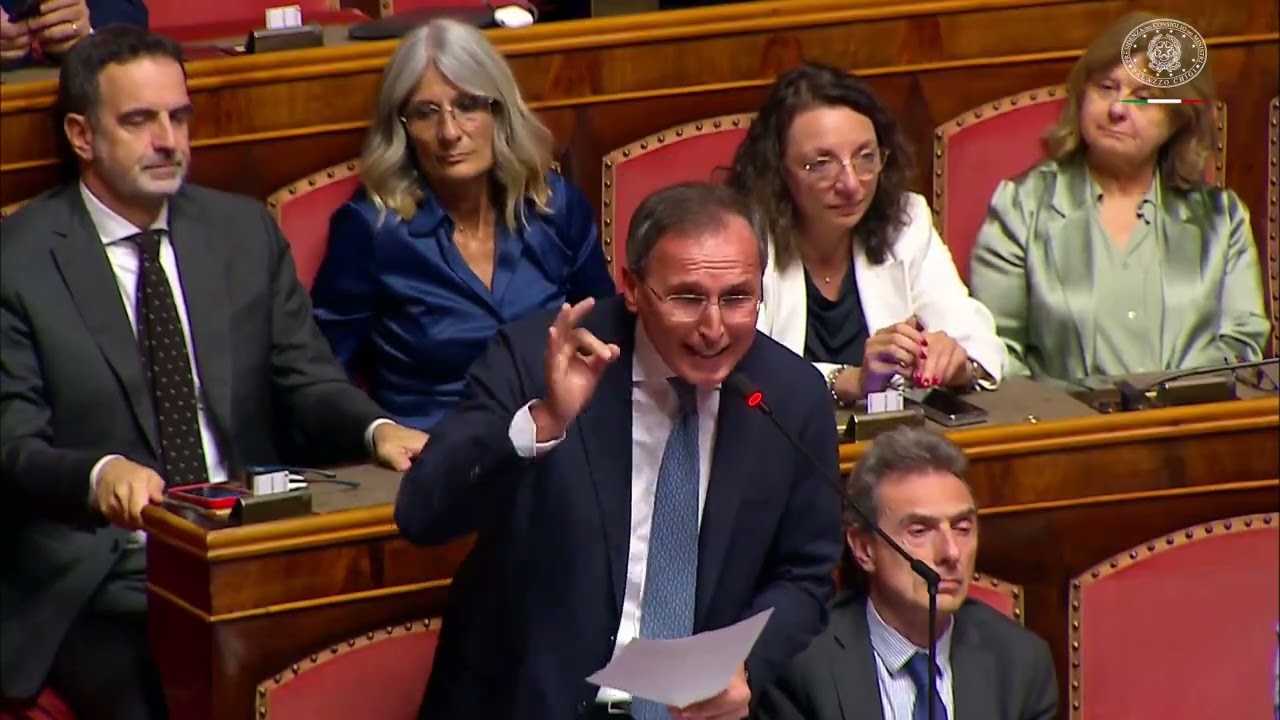 IL SENATORE DEL PARTITO DEMOCRATICO FRANCESCO BOCCIA INTERROGA GIORGIA MELONI