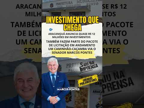 #SaiuNaMidia: EMENDA ARACANGUÁ - CIDADE QUE CRESCE!