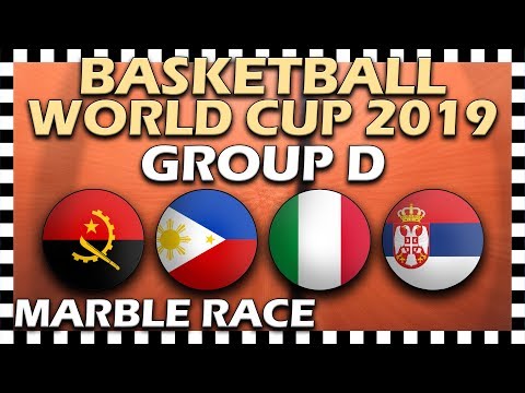 World Cup Basketball 2019 FIBA - Group D - Marble Race Algodoo
