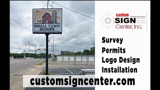 Small Town Scoops Signage Facelift