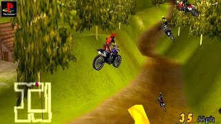 Motocross Mania - Gameplay PSX / PS1 / PS One / HD