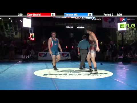 Junior 220 - Cory Daniel (Maryland) vs. Thomas Ott (Delaware)