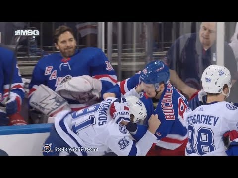 Steven Stamkos vs Pavel Buchnevich Mar 30, 2018
