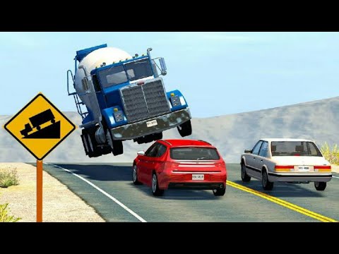 Chained Car Madness #1- beamNG Drive
