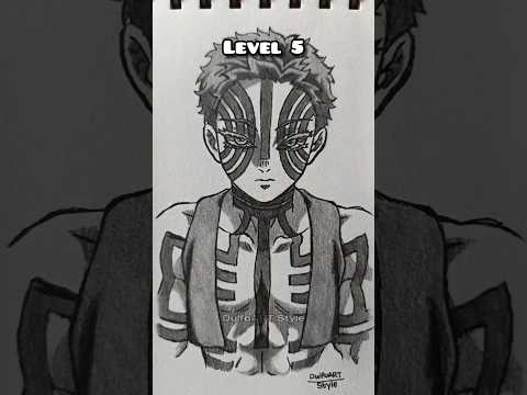 How to draw Akaza in different level #anime #drawing #akaza #demonslayer #art #animedrawing #fyp #fy