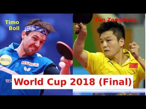 Fan Zhendong - Timo Boll - World Cup 2018 (Final)