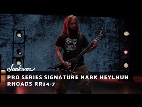Jackson Pro Series Signature Mark Heylmun Rhoads RR24-7 - Ebony - Lux - 7-String image 10