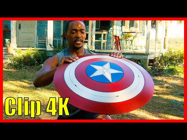 Vídeo relacionado con Captain Shield rediseña el escudo del Capitán Shield América de Sam Wilson para cosplay o juego de rol, 22 pulgadas, Azul/Rojo/Plata, 56 cm