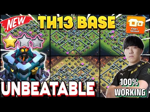 *TESTED* BEST TH13 WAR / FARM / RANK BATTLE AND CWL BASE WITH COPY LINKS || ANTI EVERYTHING