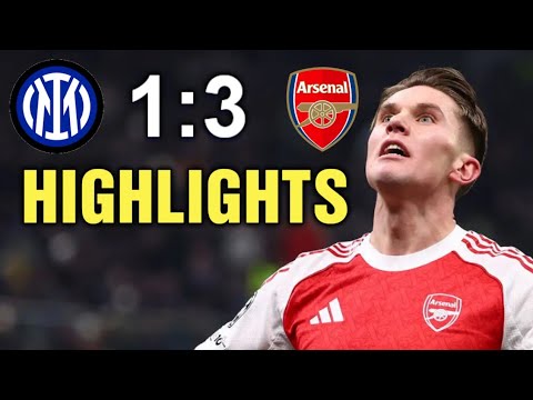 Inter Milan vs Arsenal 1-3 Highlights & All Goals (UEFA Champions League) Inter Arsenal