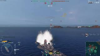 World of Warships（wows)　 Battleship　Amagi　gameplay（戦艦天城ゲームプレイ）