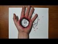Cool 3D Trick Art - Bullet Hole in Hand 