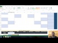 2015 March Madness Bracket in Excel - YouTube