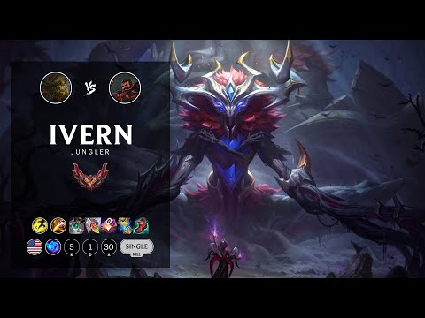 Ivern Jungle vs Graves - NA Grandmaster Patch 12.10