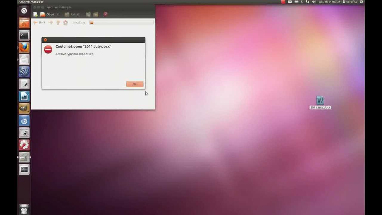 Ubuntu 11.10 - Opening .docx files