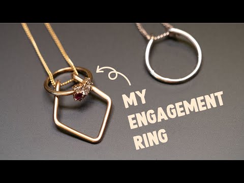 Engagement necklace deals instead of ring