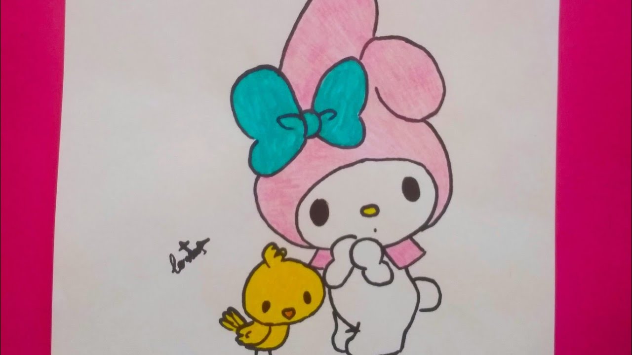 Como dibujar a My Melody/How to draw My Melody