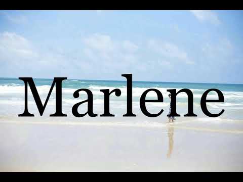 How To Pronounce Marlene🌈🌈🌈🌈🌈🌈Pronunciation Of Marlene