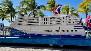 Timelapse - Cruise Ship Sail Away - Celebrity Reflection - Puerta Maya, Mexico