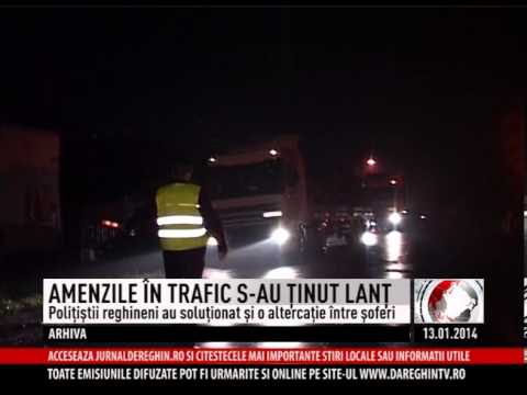 AMENZILE ÎN TRAFIC S-AU ŢINUT LANŢ (2014 01 13)